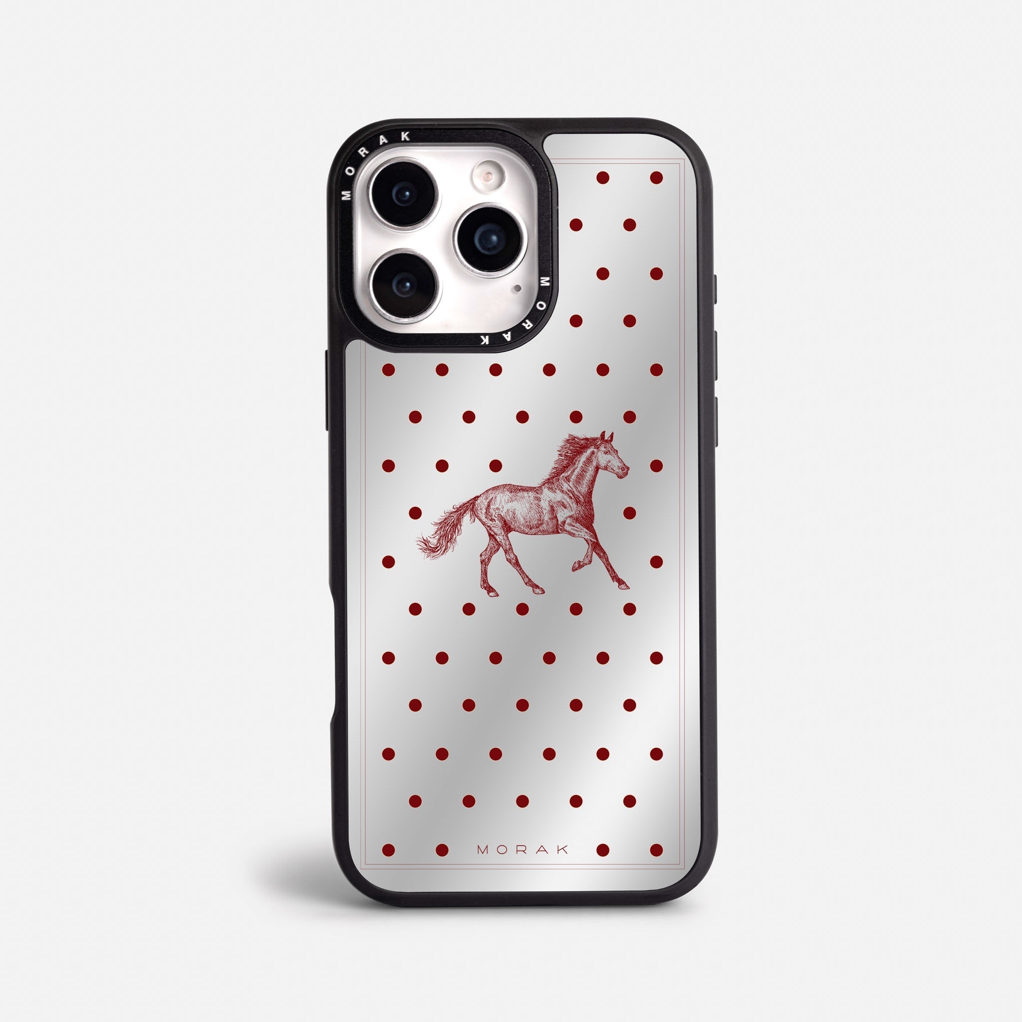 Case Horse Dots - Espejo Premium – Protección antigolpe | Diseño colombiano | Morak