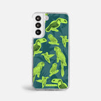 Case Funda Jungle Birds - Blanco Premium Para iPhone 17-12 Samsung S26-S22