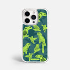 Case Funda Jungle Birds - Blanco Premium Para iPhone 17-12 Samsung S26-S22