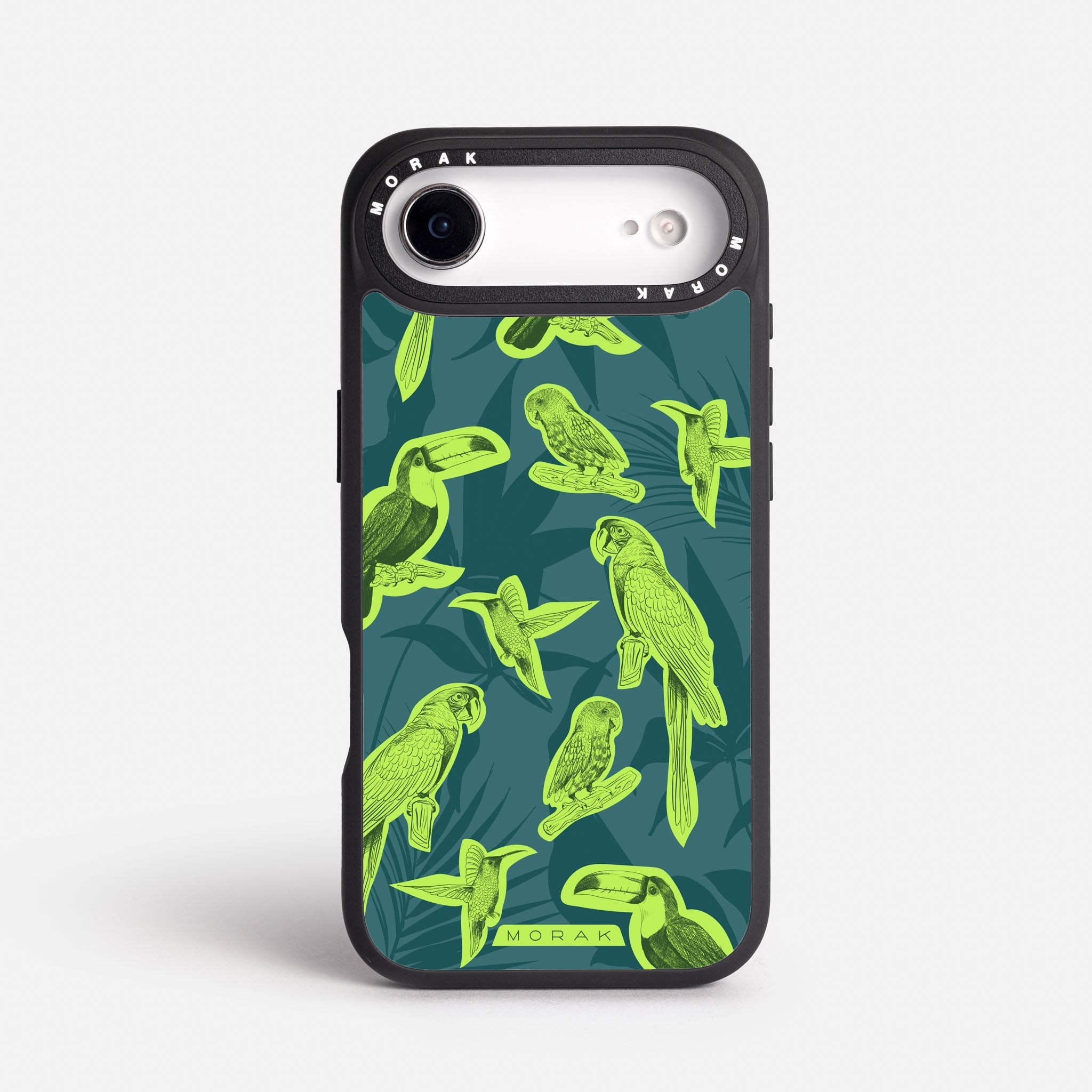 Case Jungle Birds - Blanco Premium – Protección antigolpe | Diseño colombiano | Morak