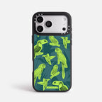 Case Funda Jungle Birds - Blanco Premium Para iPhone 17-12 Samsung S26-S22