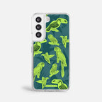Case Funda Jungle Birds - Blanco Premium Para iPhone 17-12 Samsung S26-S22