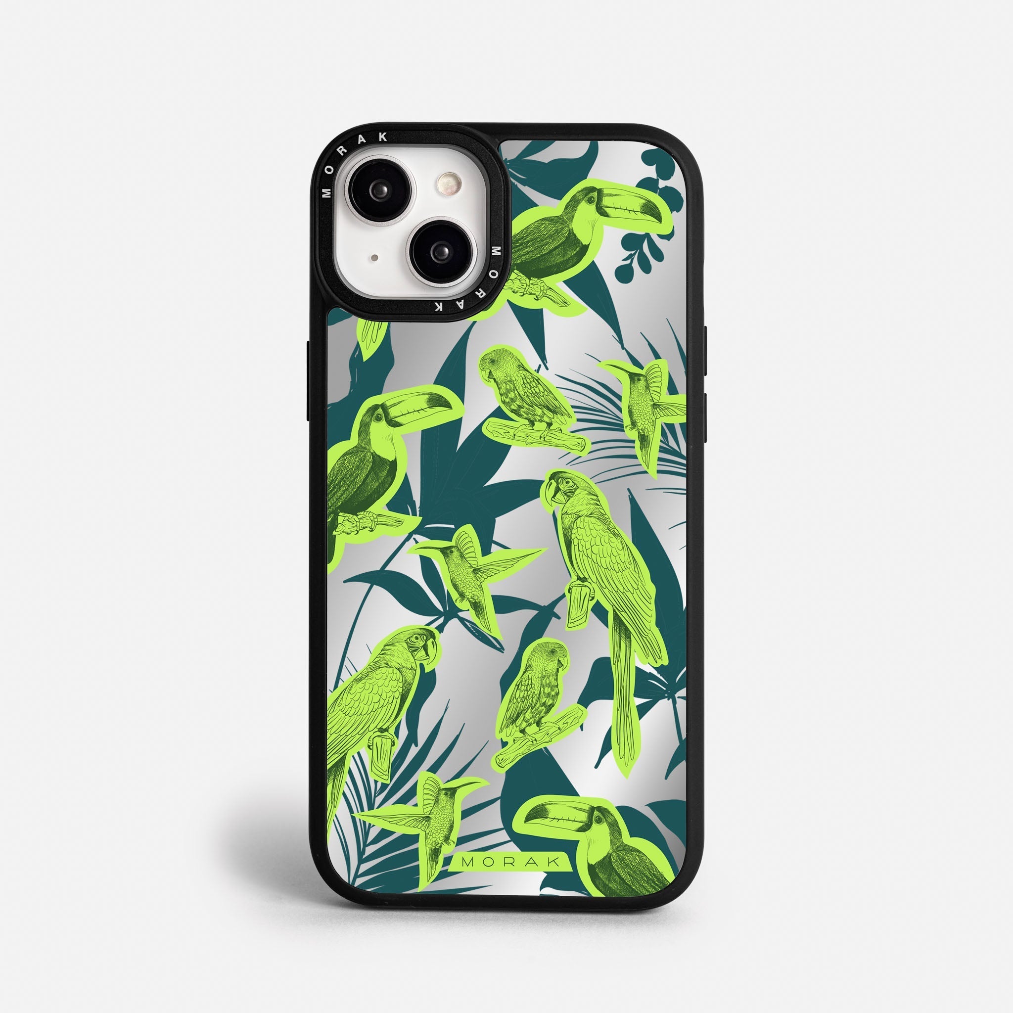 Case Jungle Birds - Espejo Premium – Protección antigolpe | Diseño colombiano | Morak