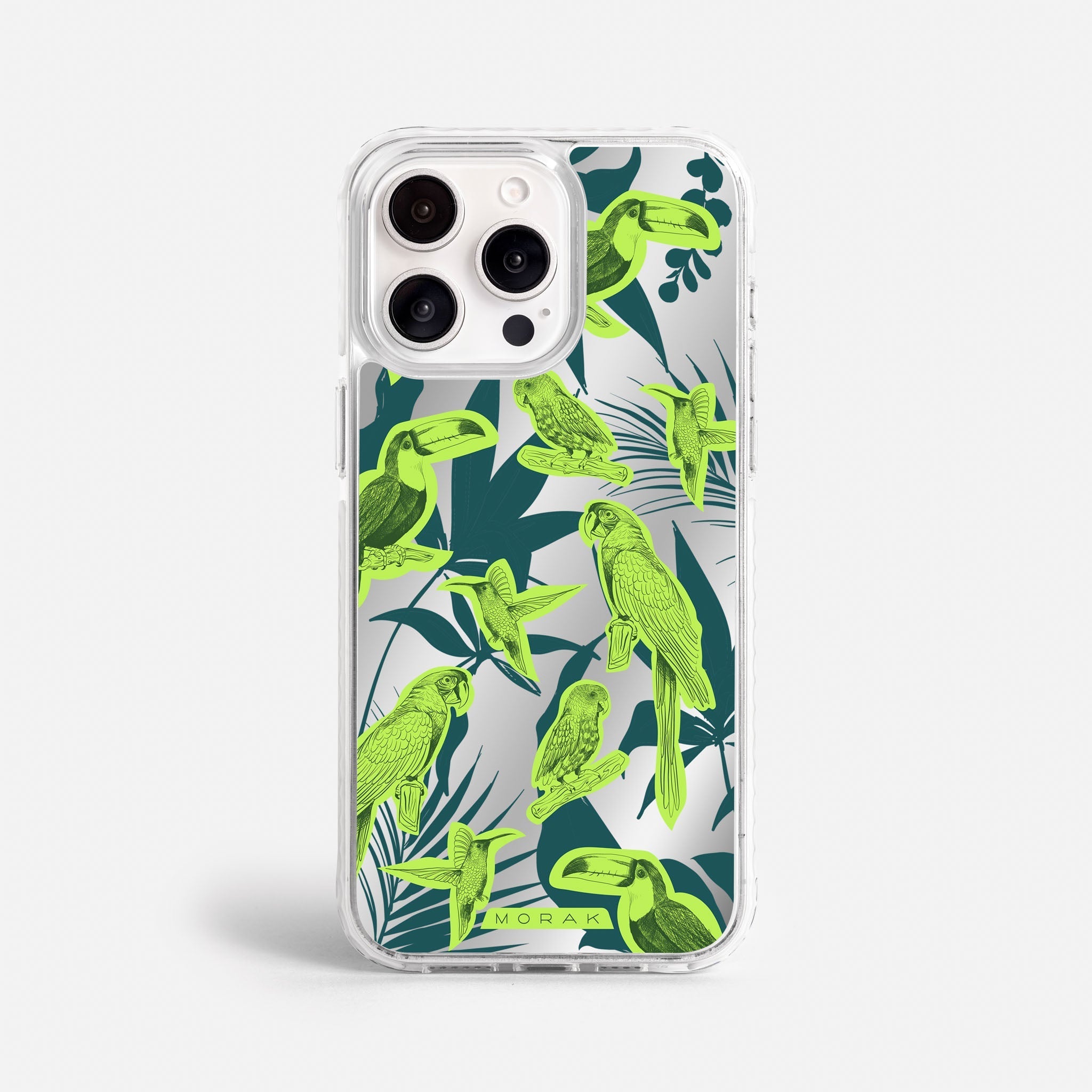 Case Jungle Birds - Espejo Premium – Protección antigolpe | Diseño colombiano | Morak