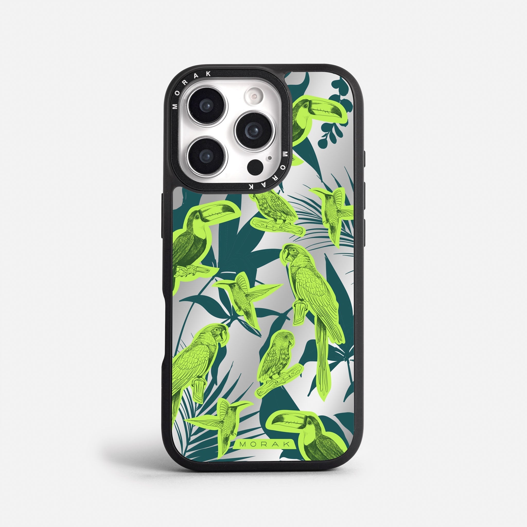 Case Jungle Birds - Espejo Premium – Protección antigolpe | Diseño colombiano | Morak