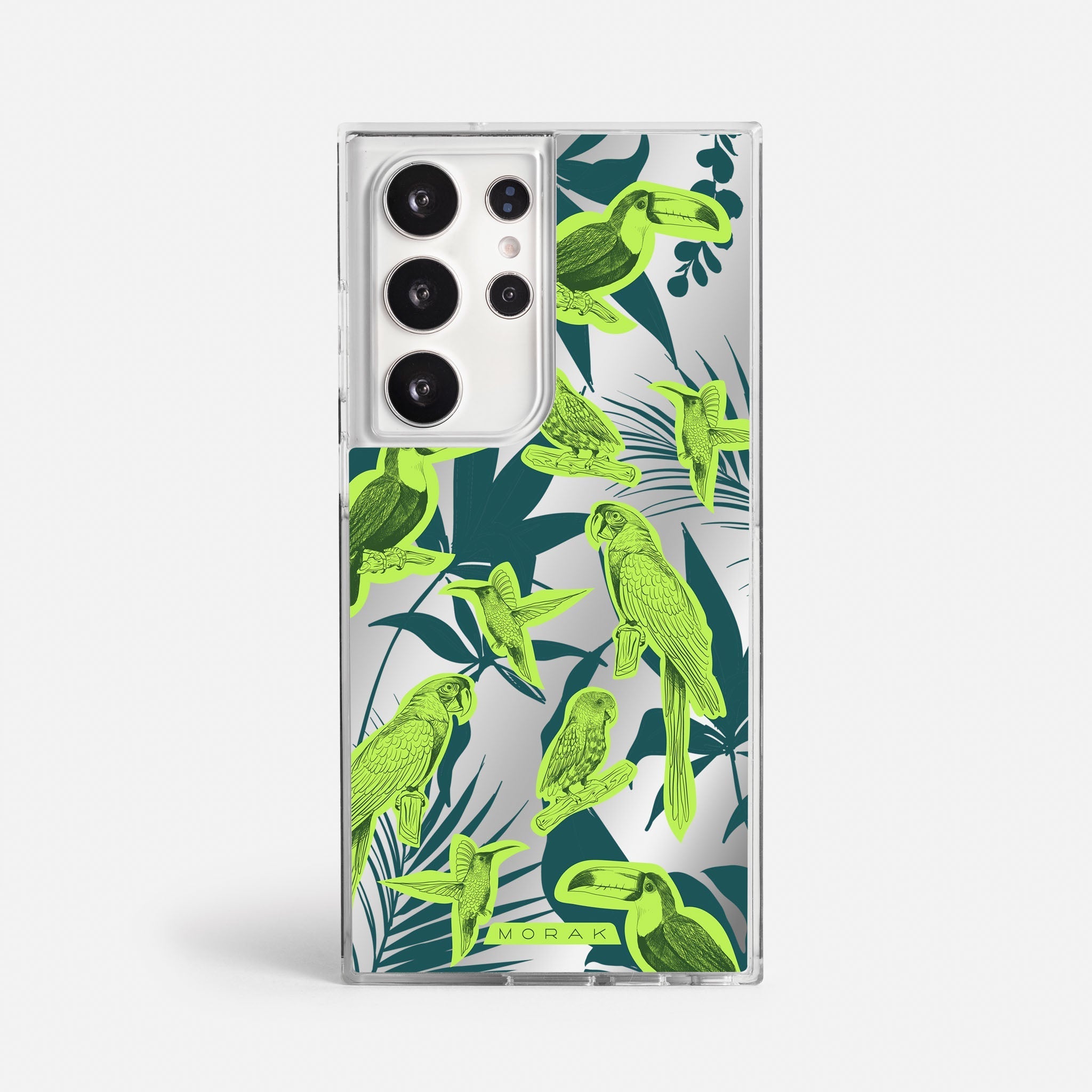 Case Jungle Birds - Espejo Premium – Protección antigolpe | Diseño colombiano | Morak
