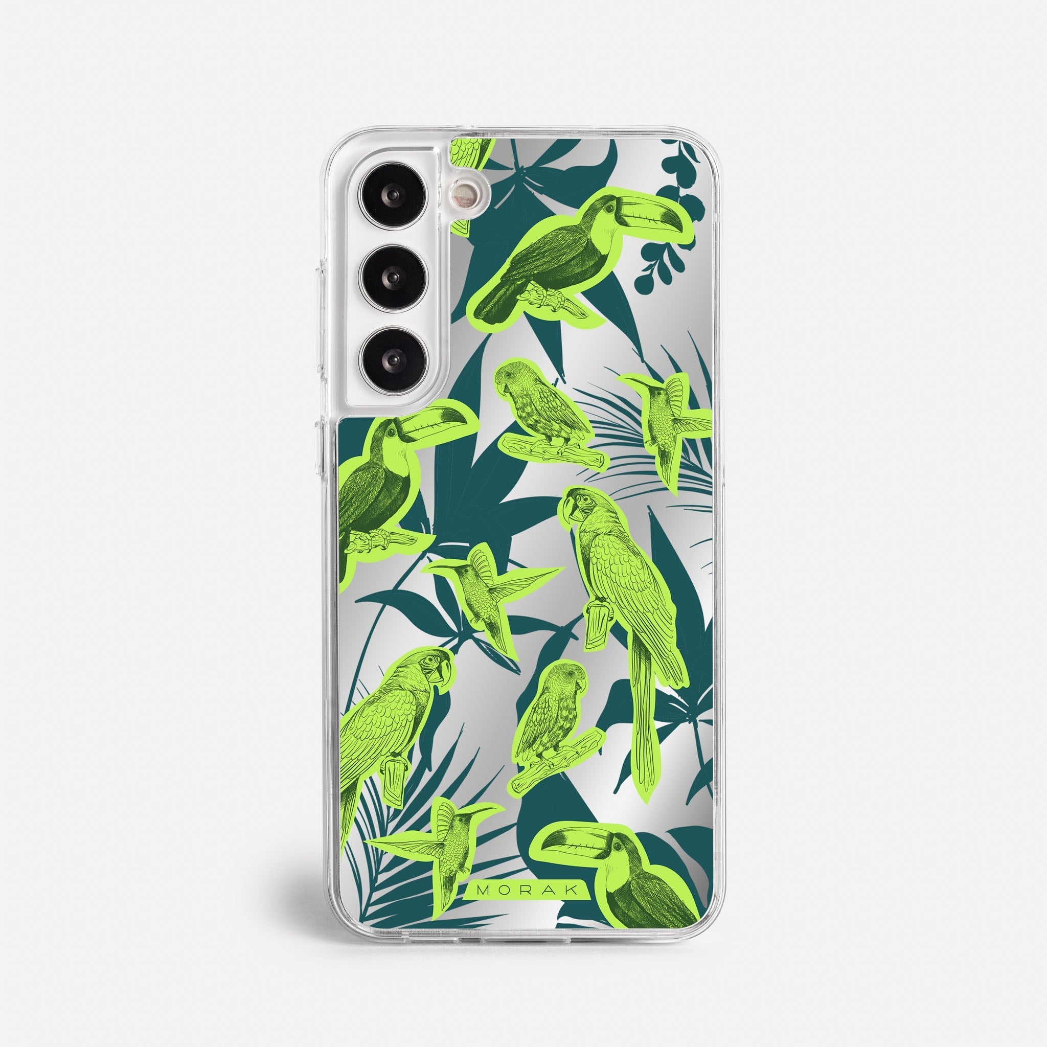 Case Jungle Birds - Espejo Premium – Protección antigolpe | Diseño colombiano | Morak