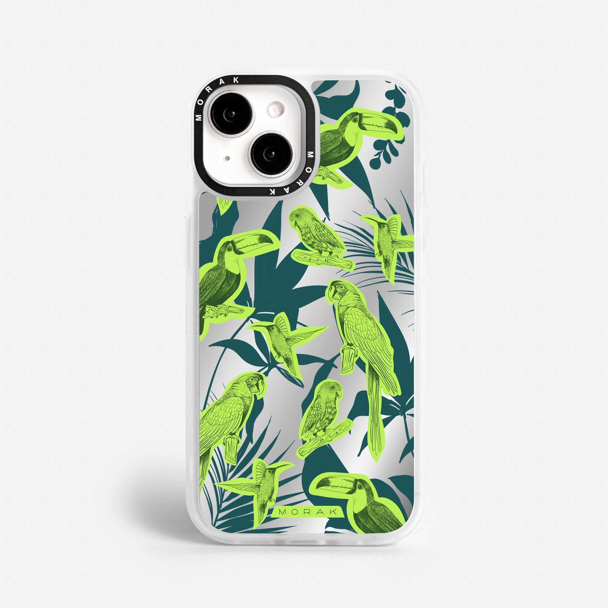 Case Jungle Birds - Espejo Premium – Protección antigolpe | Diseño colombiano | Morak