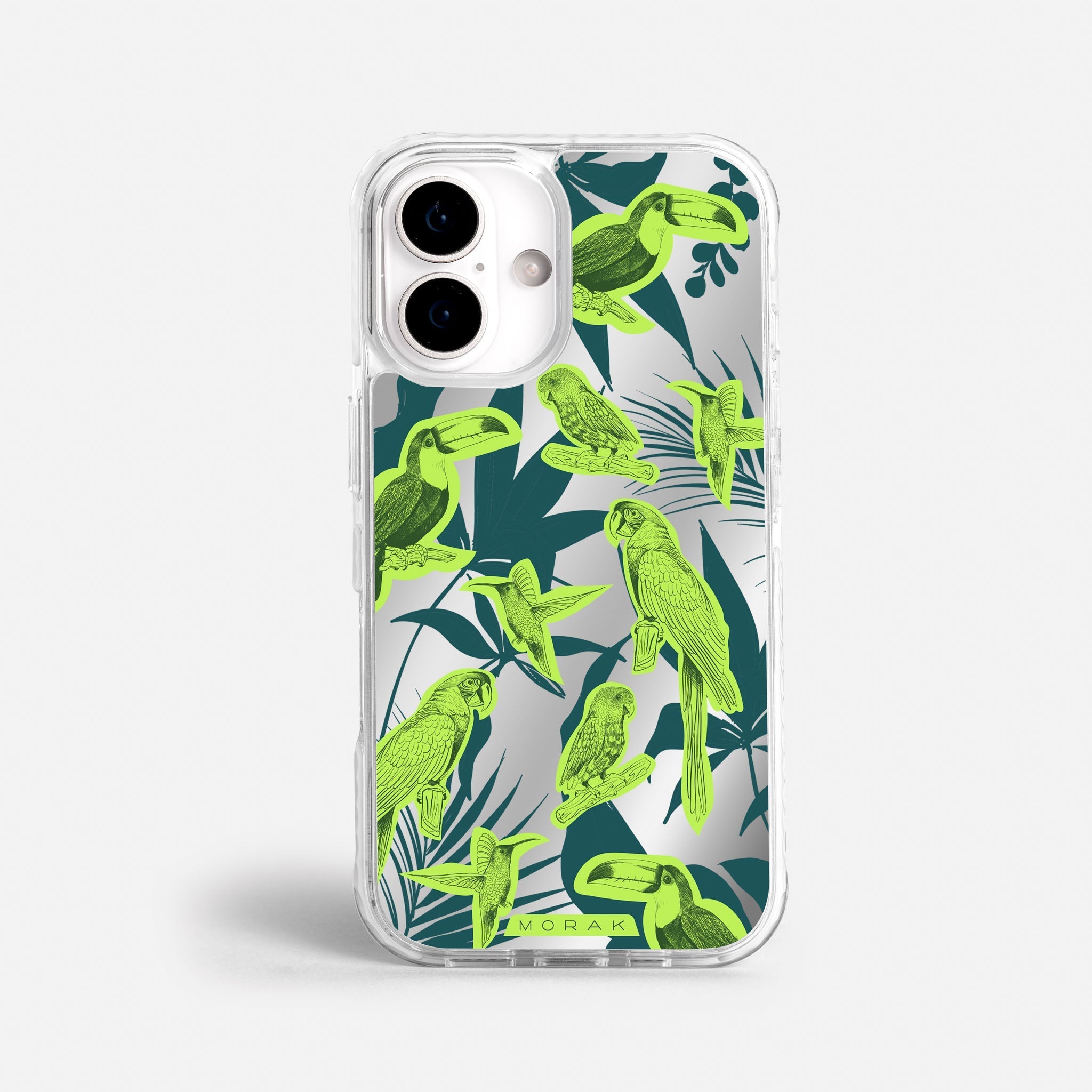 Case Jungle Birds - Espejo Premium – Protección antigolpe | Diseño colombiano | Morak