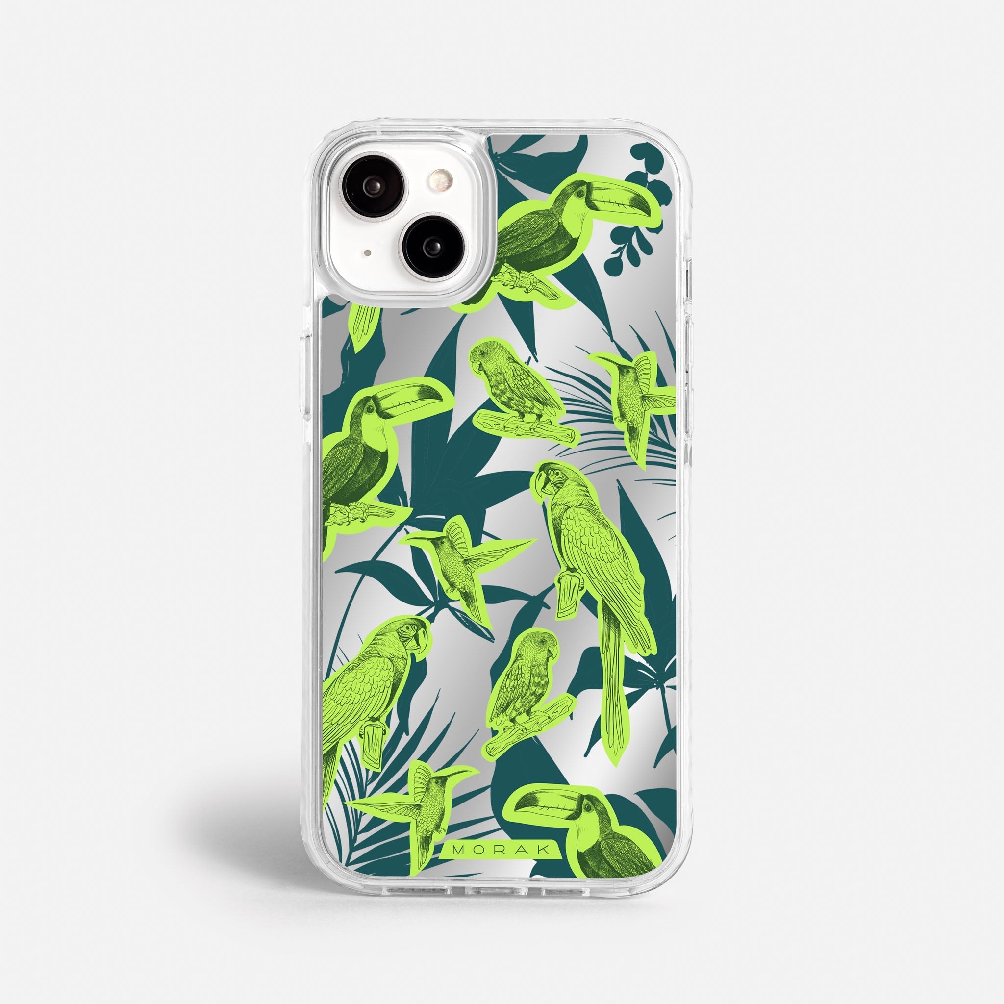 Case Jungle Birds - Espejo Premium – Protección antigolpe | Diseño colombiano | Morak
