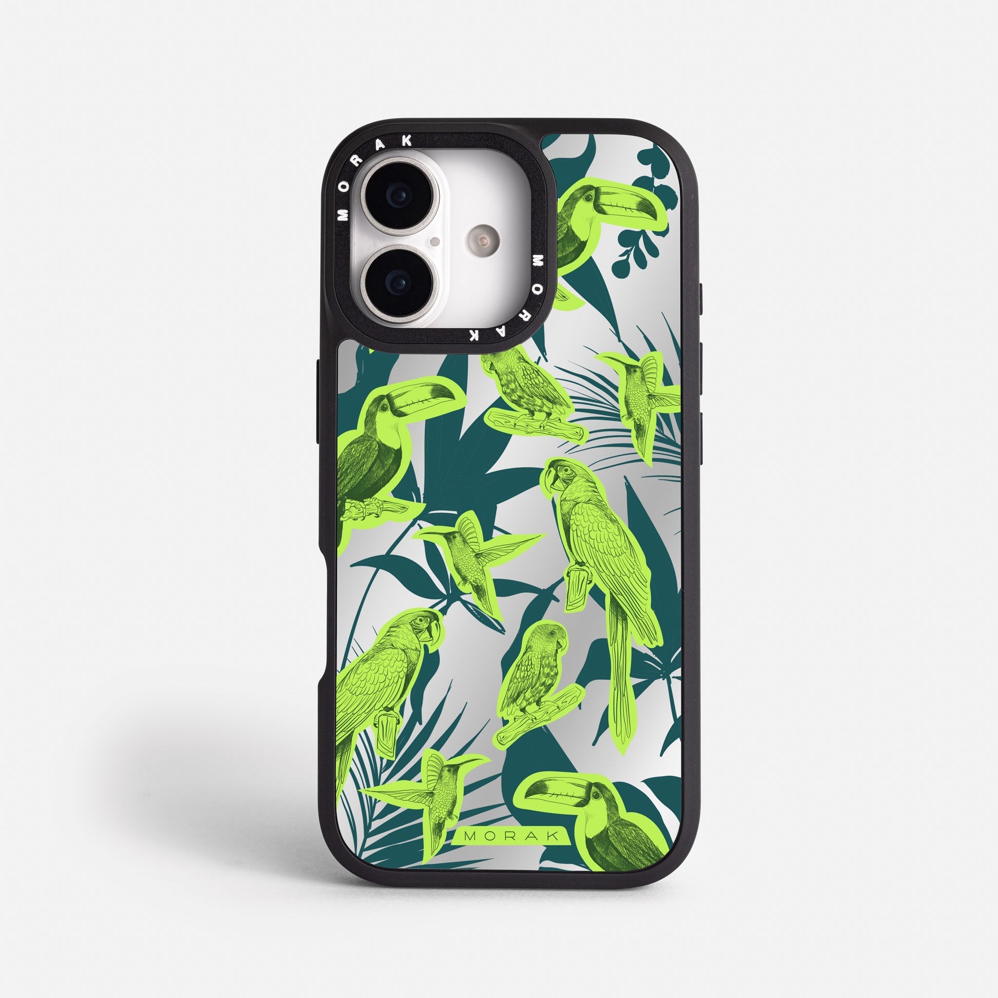 Case Jungle Birds - Espejo Premium – Protección antigolpe | Diseño colombiano | Morak