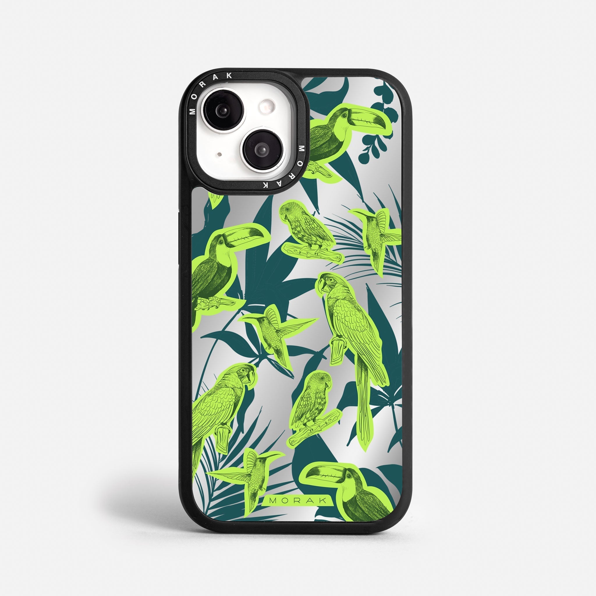 Case Jungle Birds - Espejo Premium – Protección antigolpe | Diseño colombiano | Morak
