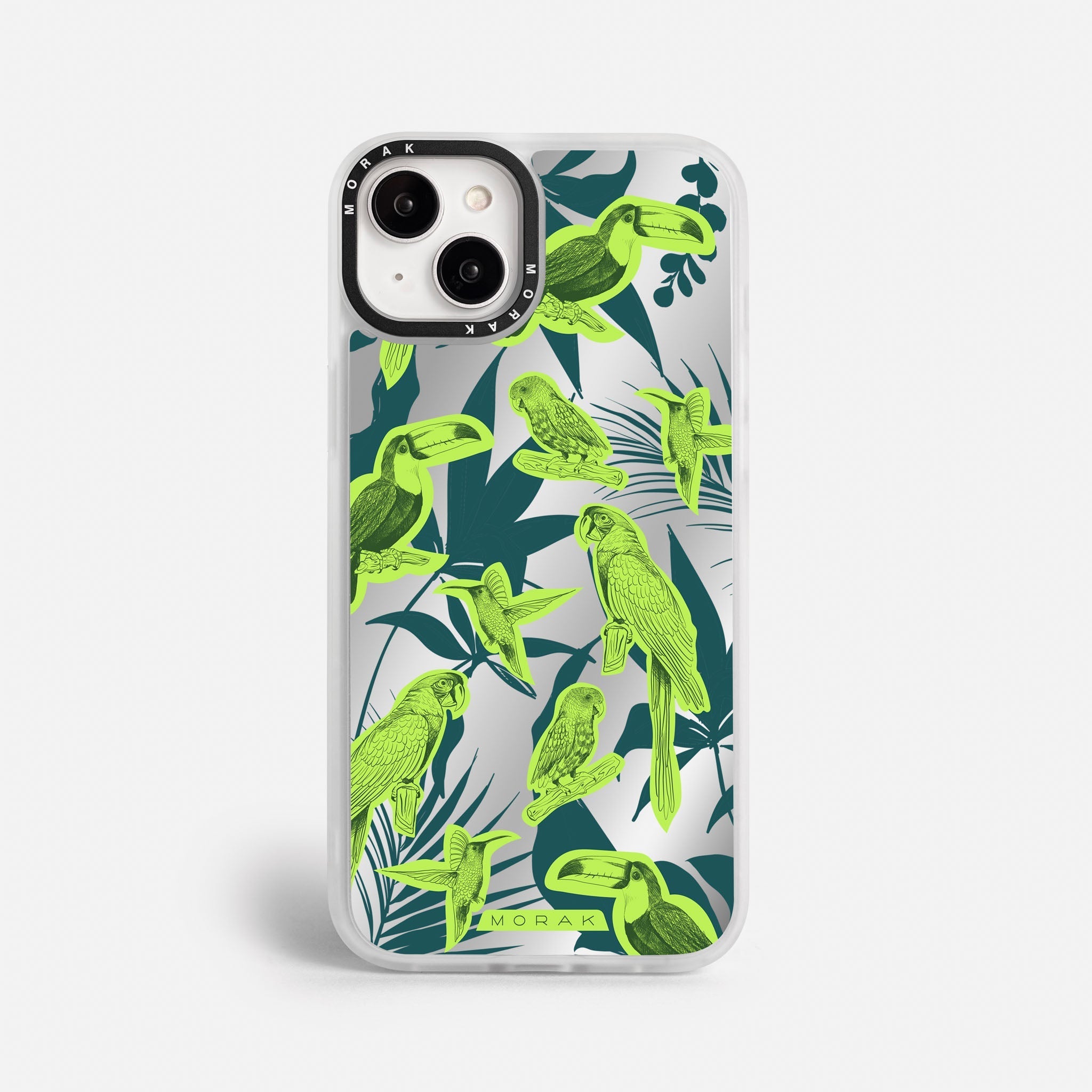 Case Jungle Birds - Espejo Premium – Protección antigolpe | Diseño colombiano | Morak