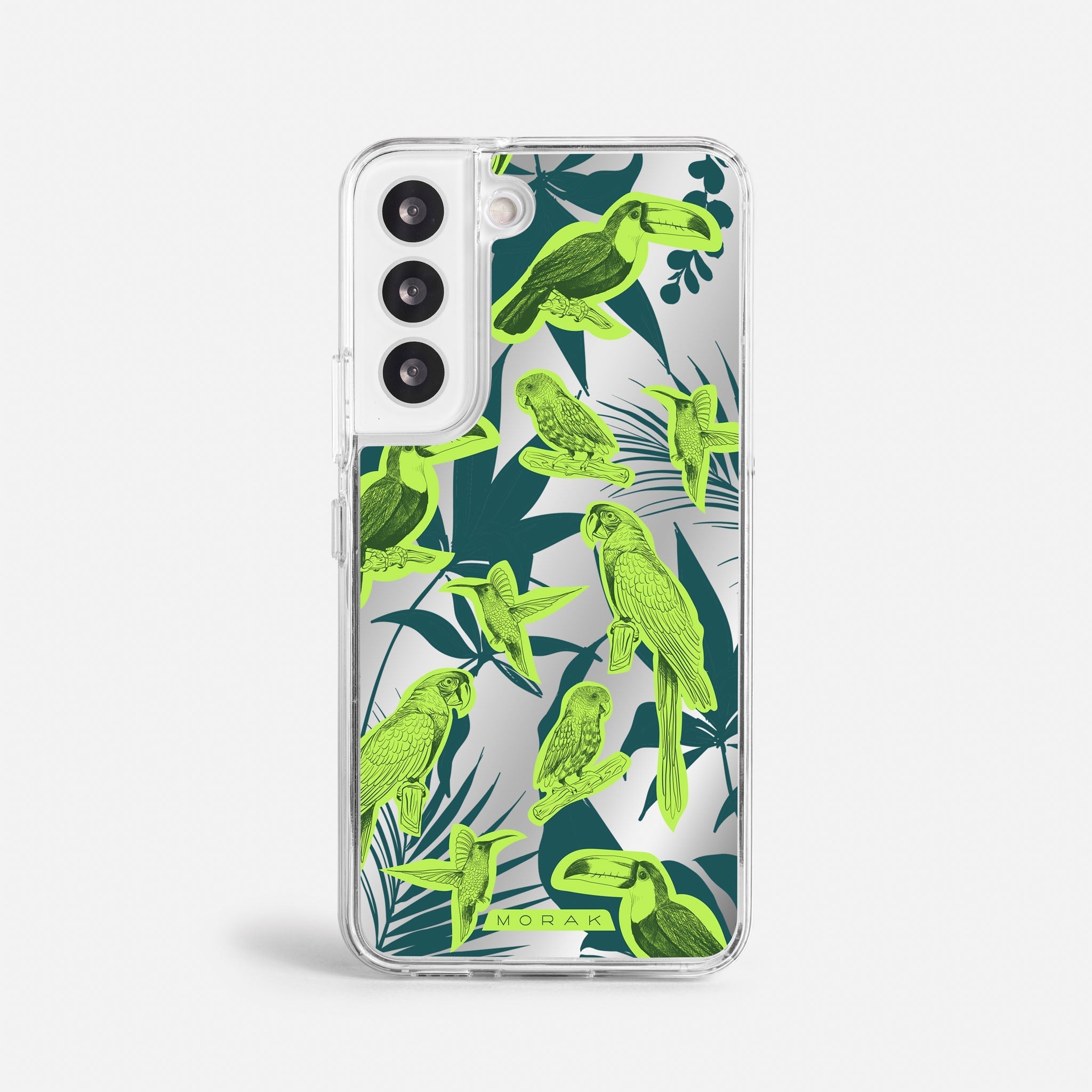 Case Jungle Birds - Espejo Premium – Protección antigolpe | Diseño colombiano | Morak