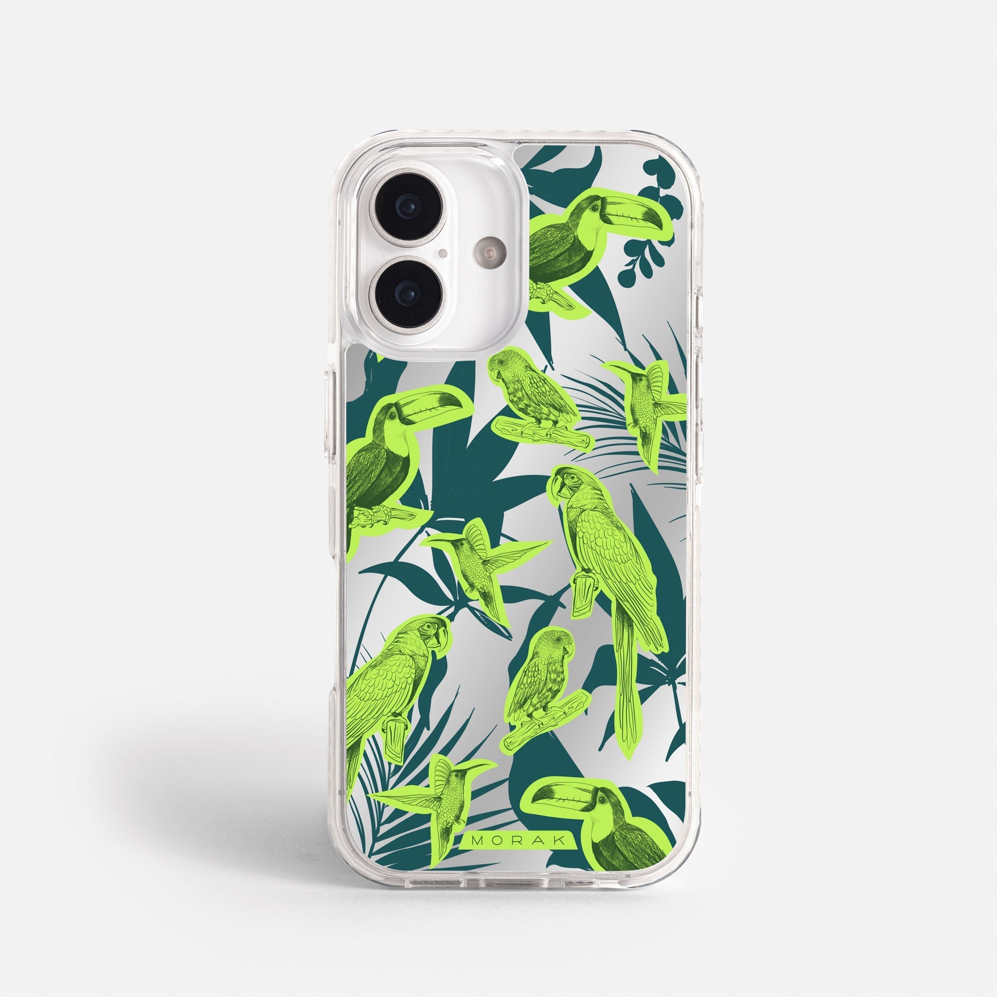 Case Jungle Birds - Espejo Premium – Protección antigolpe | Diseño colombiano | Morak