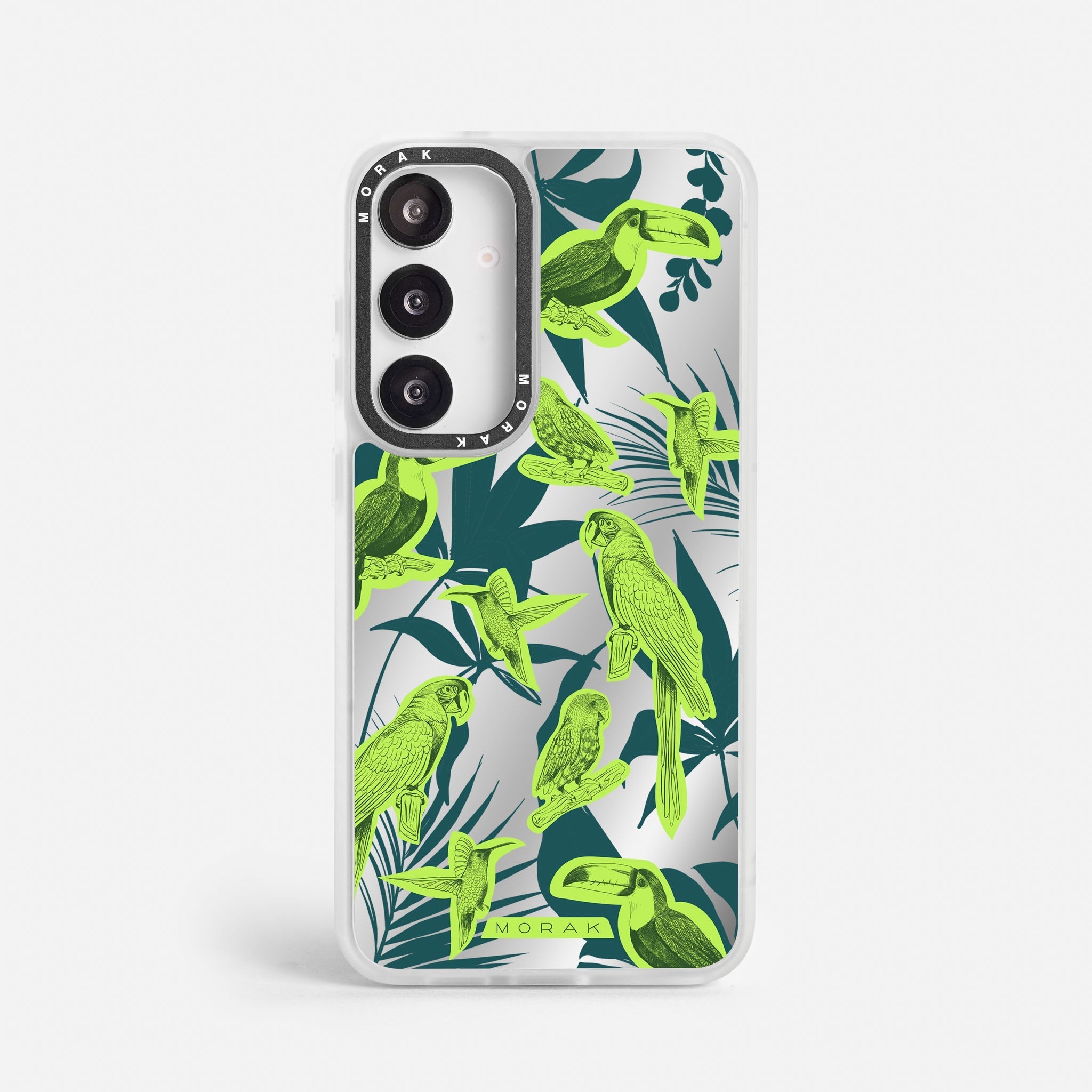 Case Jungle Birds - Espejo Premium – Protección antigolpe | Diseño colombiano | Morak