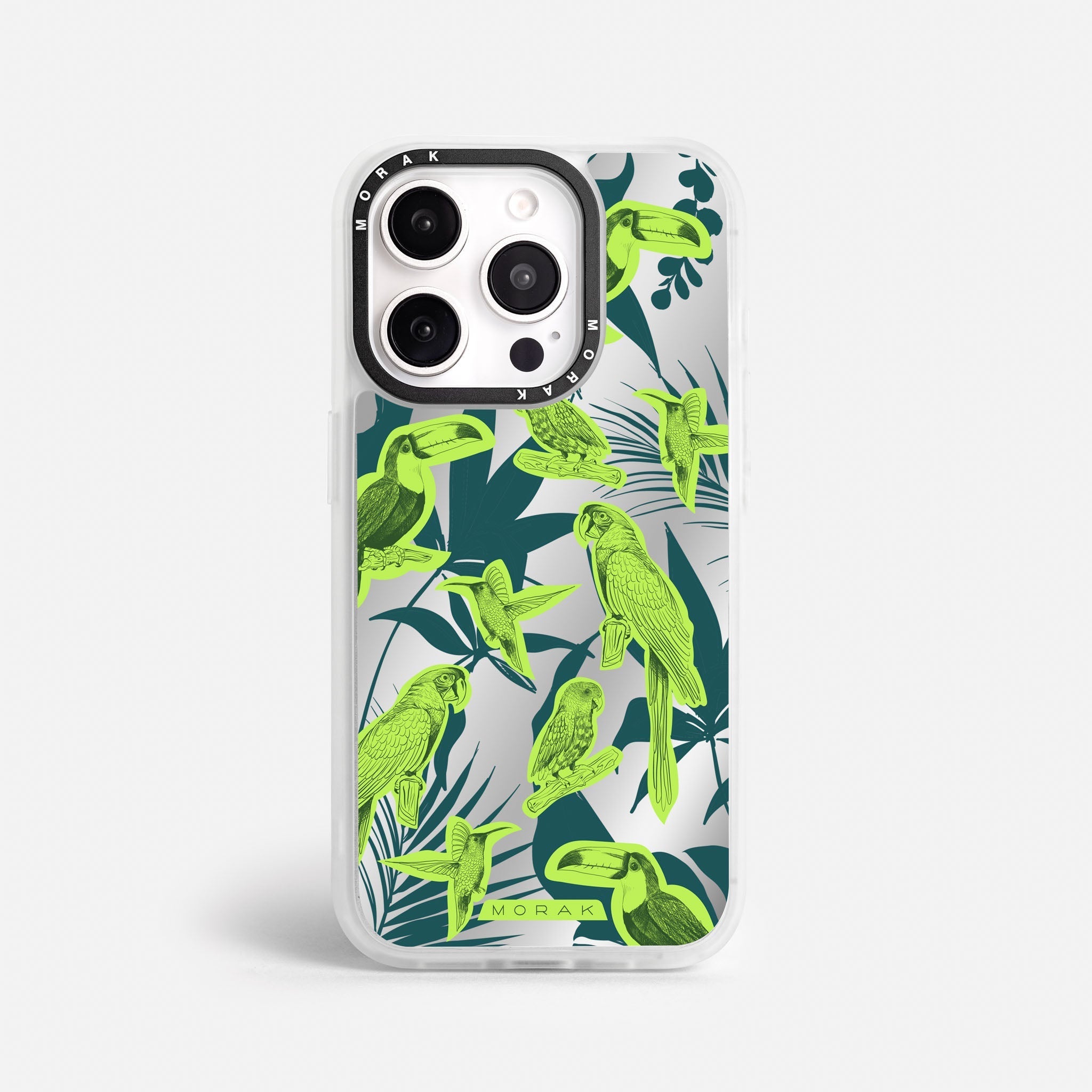 Case Jungle Birds - Espejo Premium – Protección antigolpe | Diseño colombiano | Morak