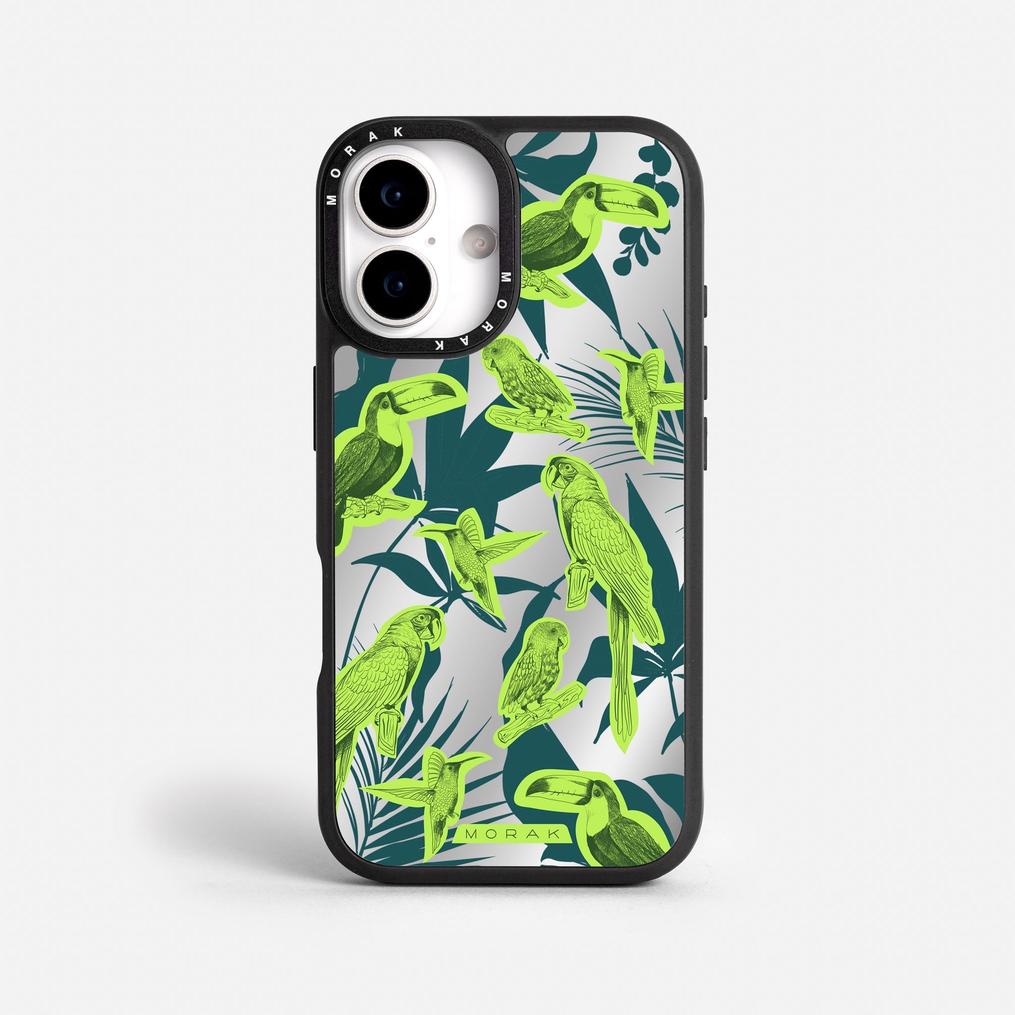 Case Jungle Birds - Espejo Premium – Protección antigolpe | Diseño colombiano | Morak