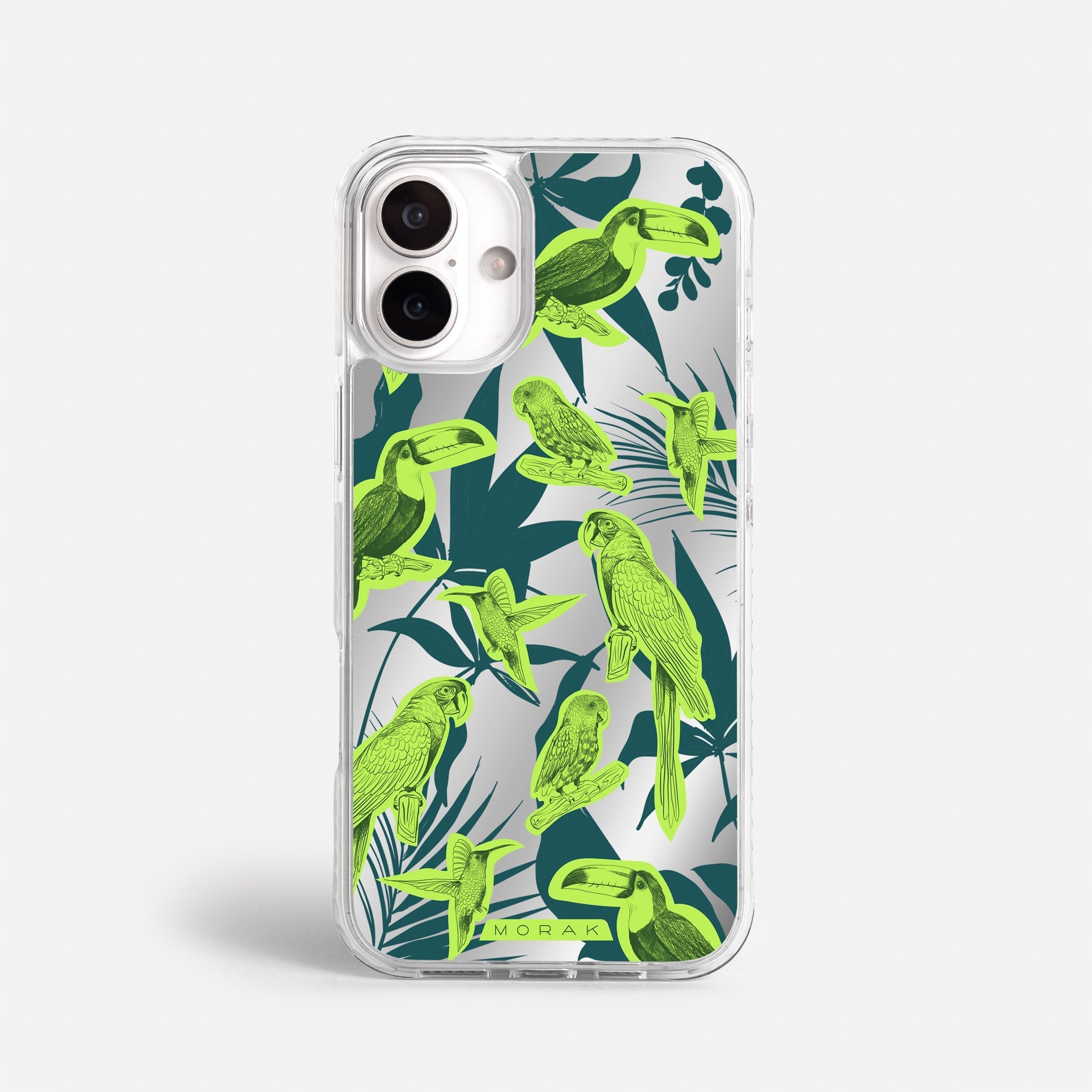 Case Jungle Birds - Espejo Premium – Protección antigolpe | Diseño colombiano | Morak