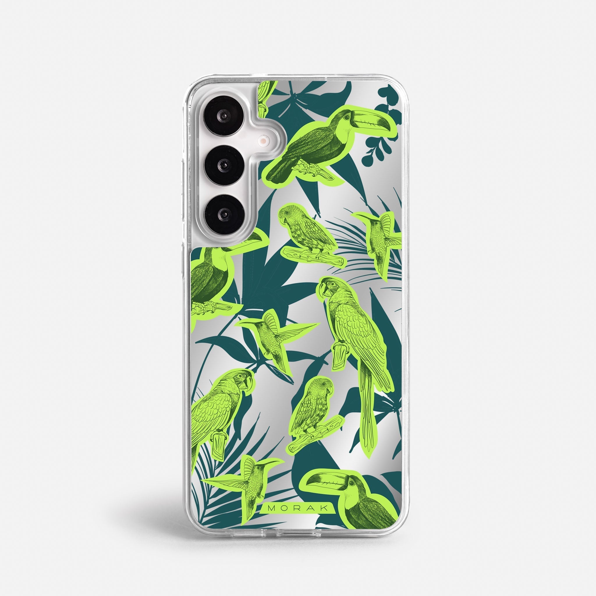 Case Jungle Birds - Espejo Premium – Protección antigolpe | Diseño colombiano | Morak