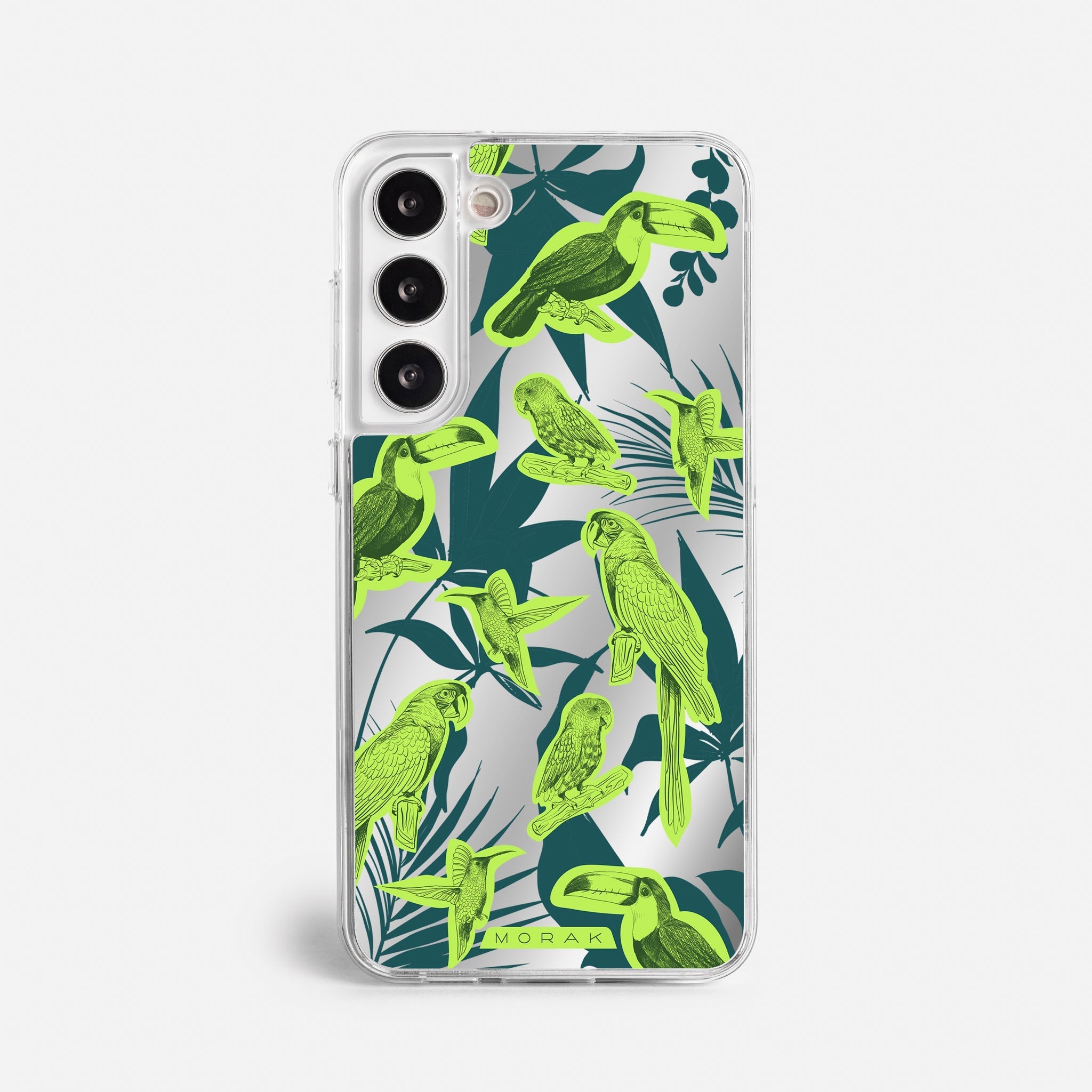 Case Jungle Birds - Espejo Premium – Protección antigolpe | Diseño colombiano | Morak
