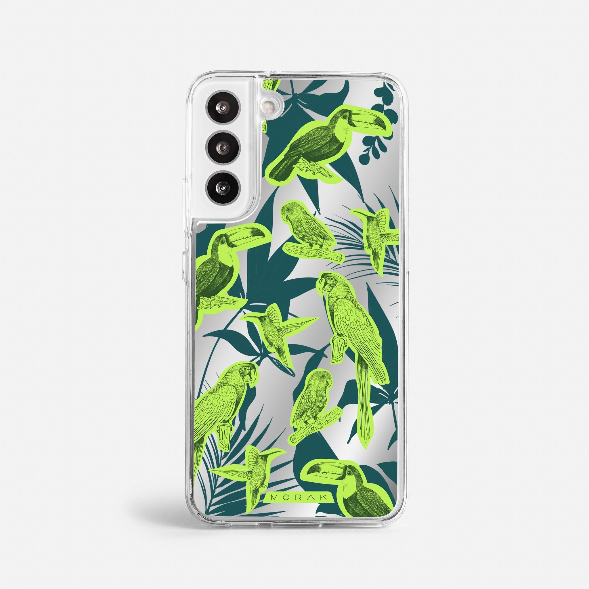 Case Jungle Birds - Espejo Premium – Protección antigolpe | Diseño colombiano | Morak