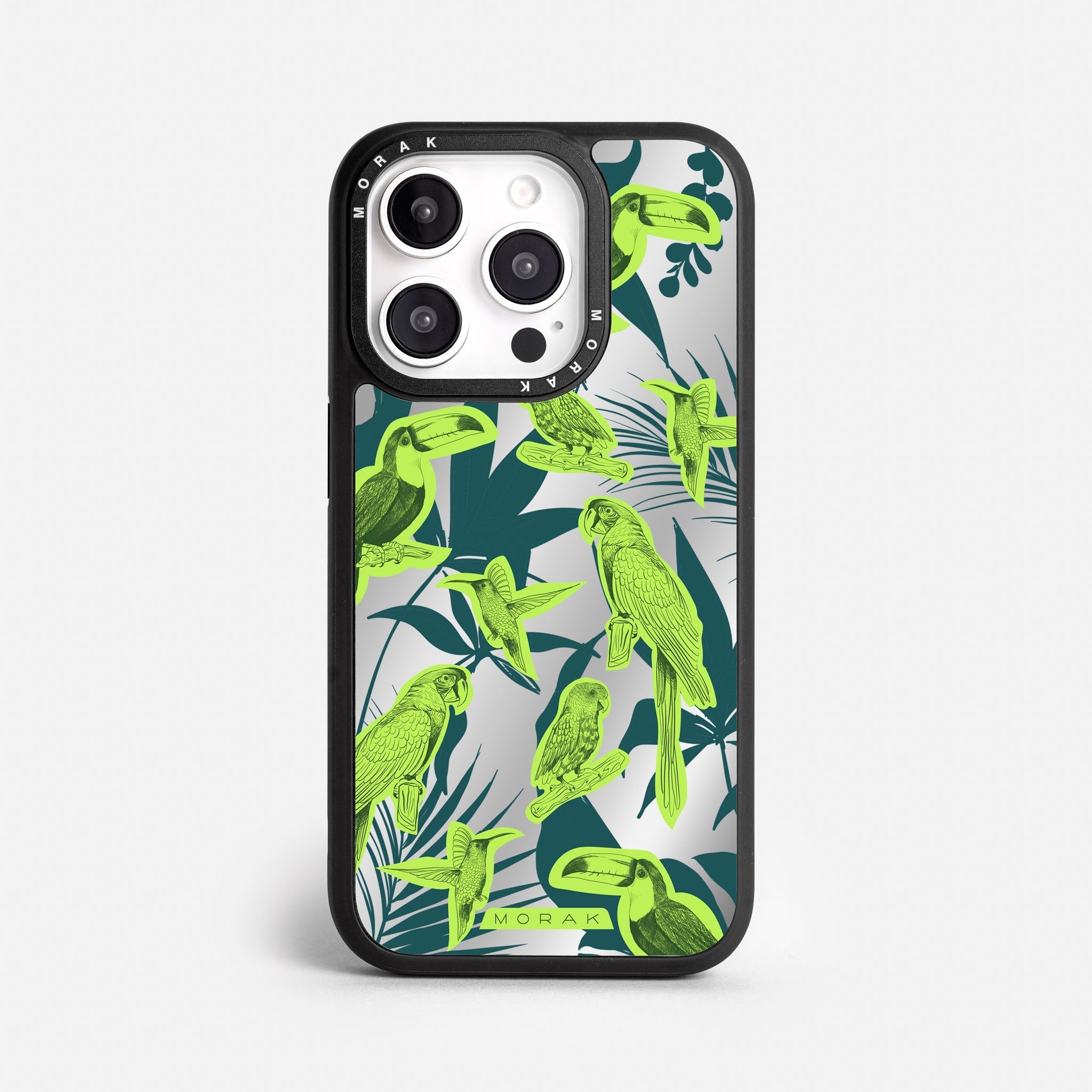 Case Jungle Birds - Espejo Premium – Protección antigolpe | Diseño colombiano | Morak