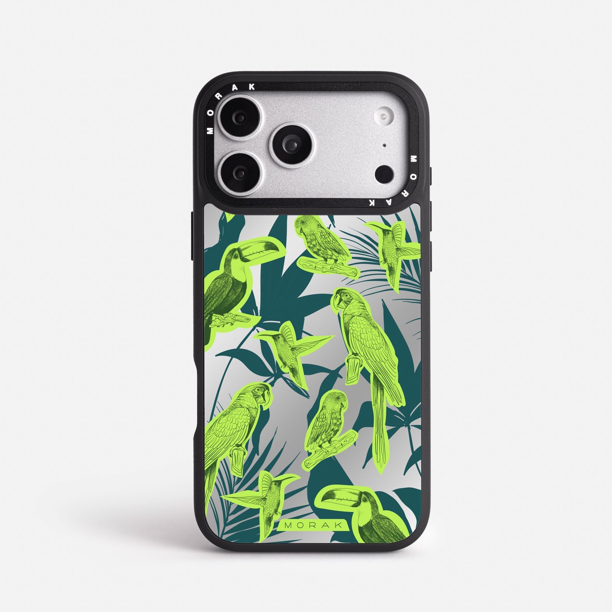 Case Jungle Birds - Espejo Premium – Protección antigolpe | Diseño colombiano | Morak