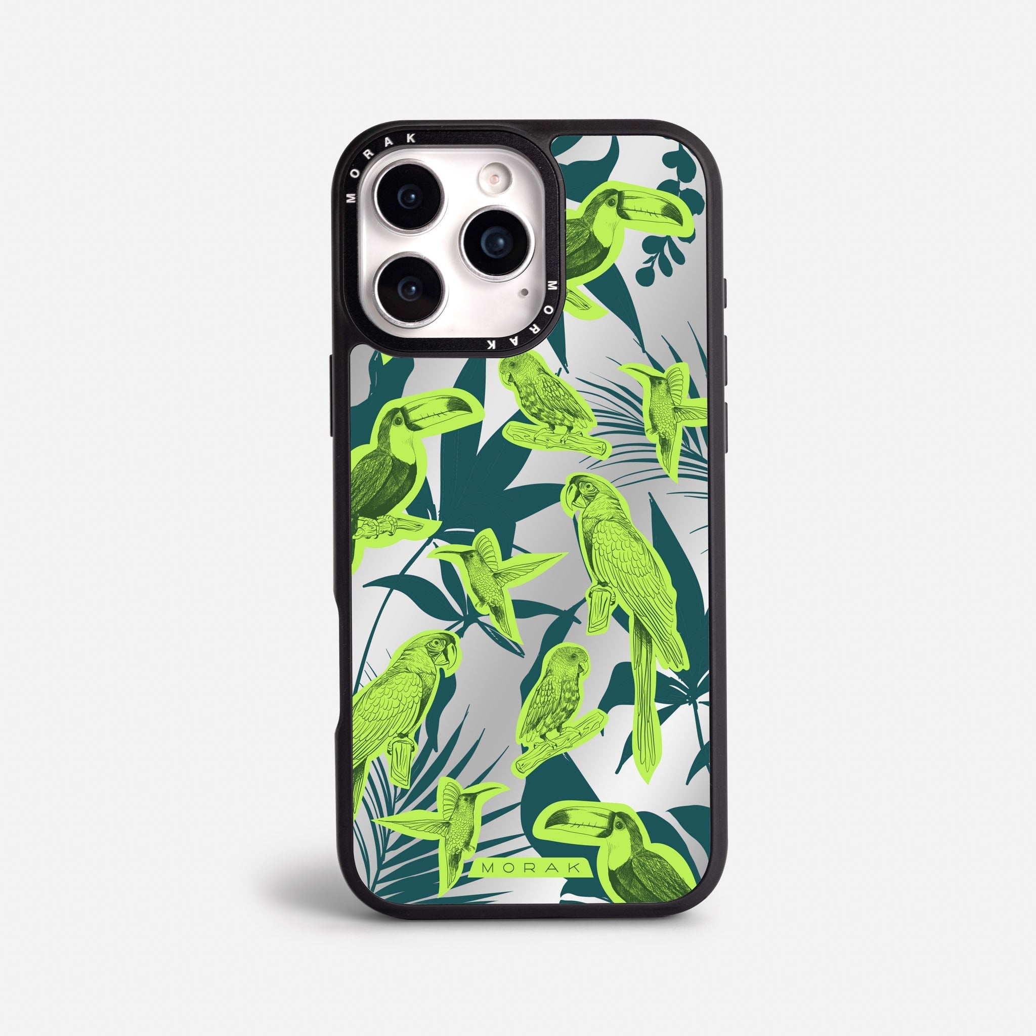 Case Jungle Birds - Espejo Premium – Protección antigolpe | Diseño colombiano | Morak