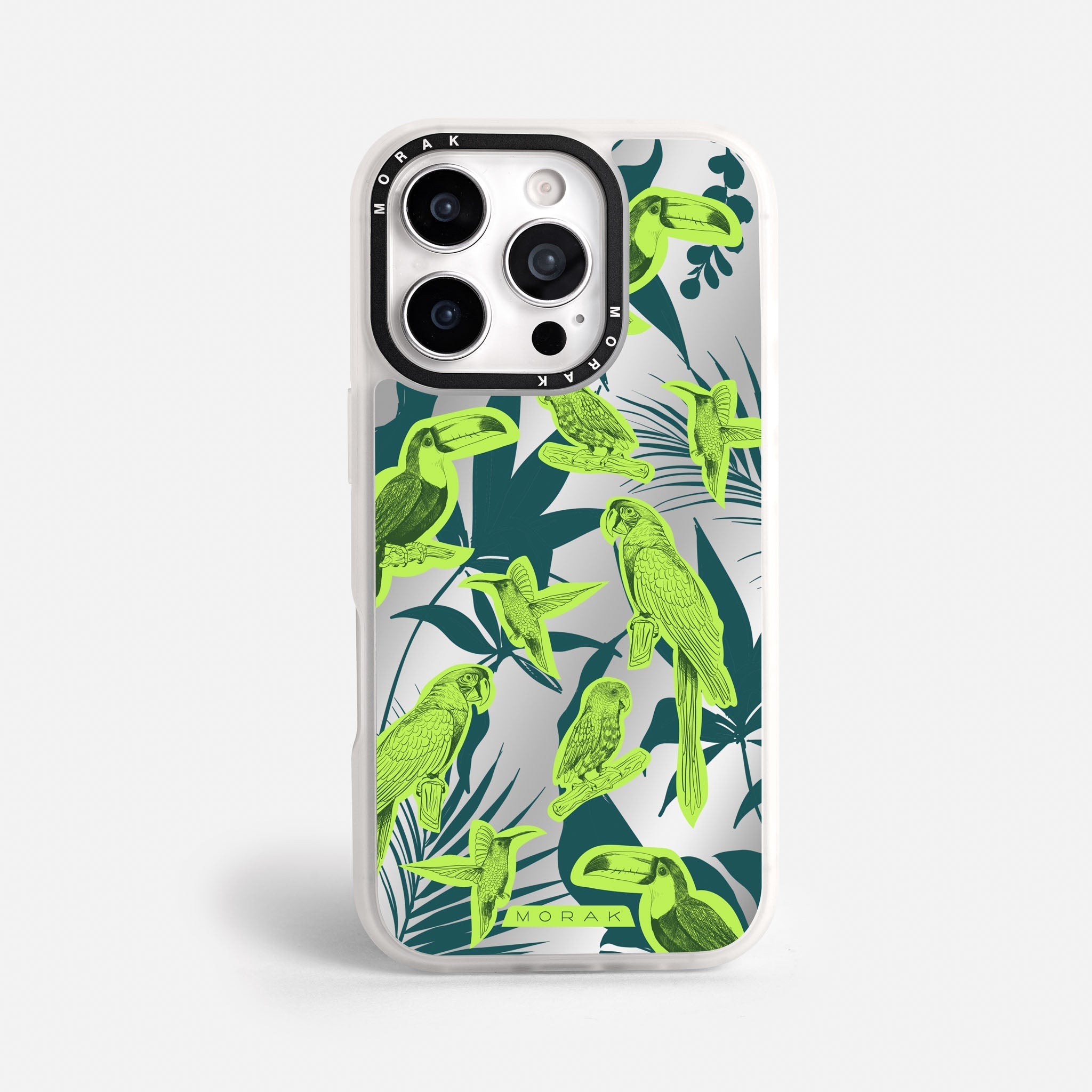 Case Jungle Birds - Espejo Premium – Protección antigolpe | Diseño colombiano | Morak