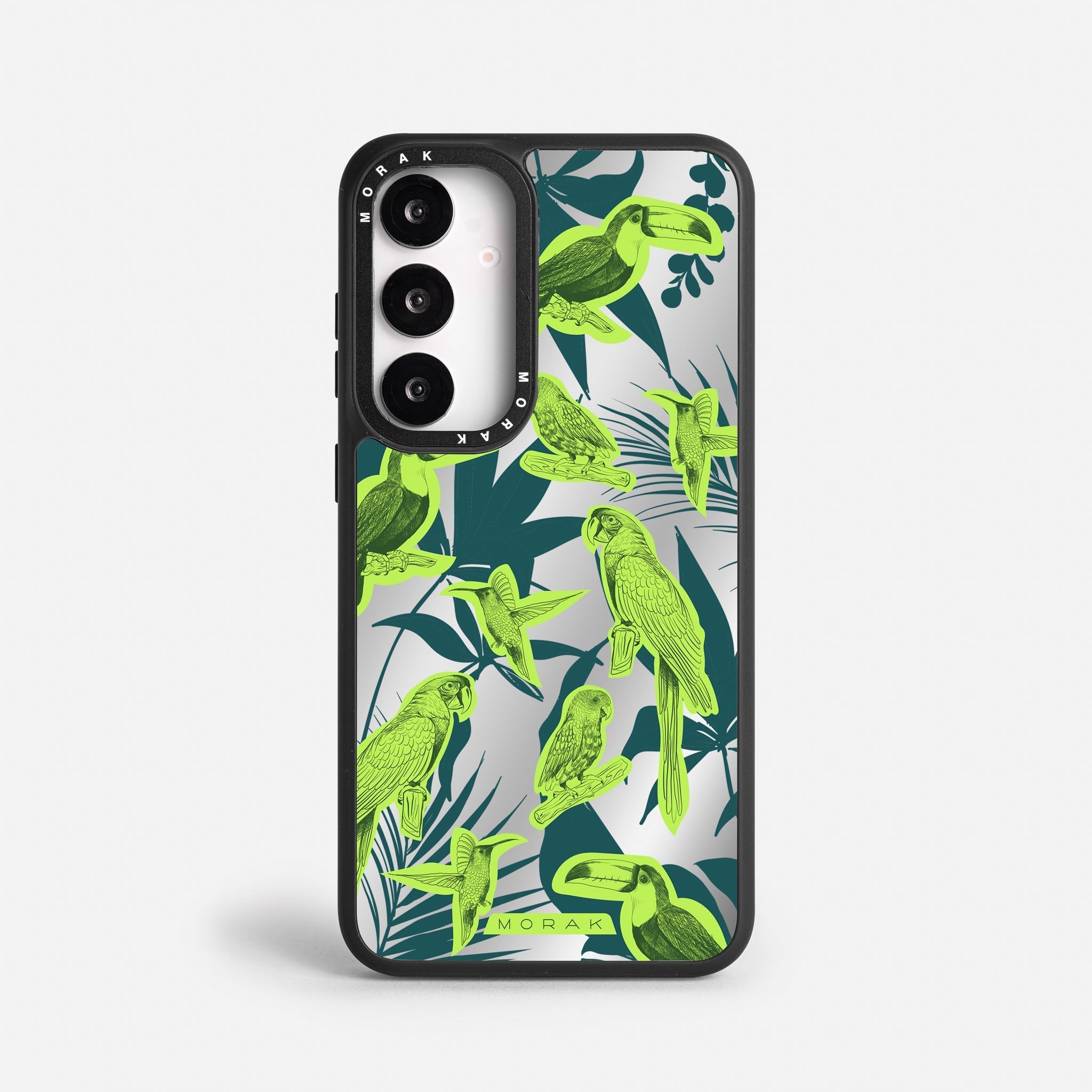 Case Jungle Birds - Espejo Premium – Protección antigolpe | Diseño colombiano | Morak