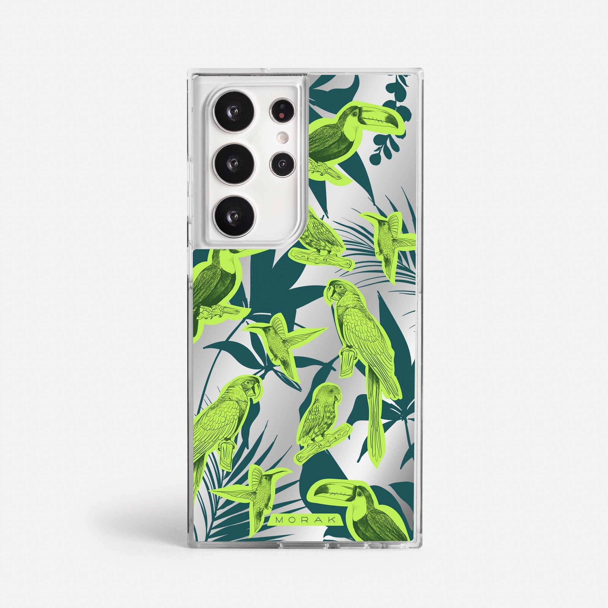 Case Jungle Birds - Espejo Premium – Protección antigolpe | Diseño colombiano | Morak
