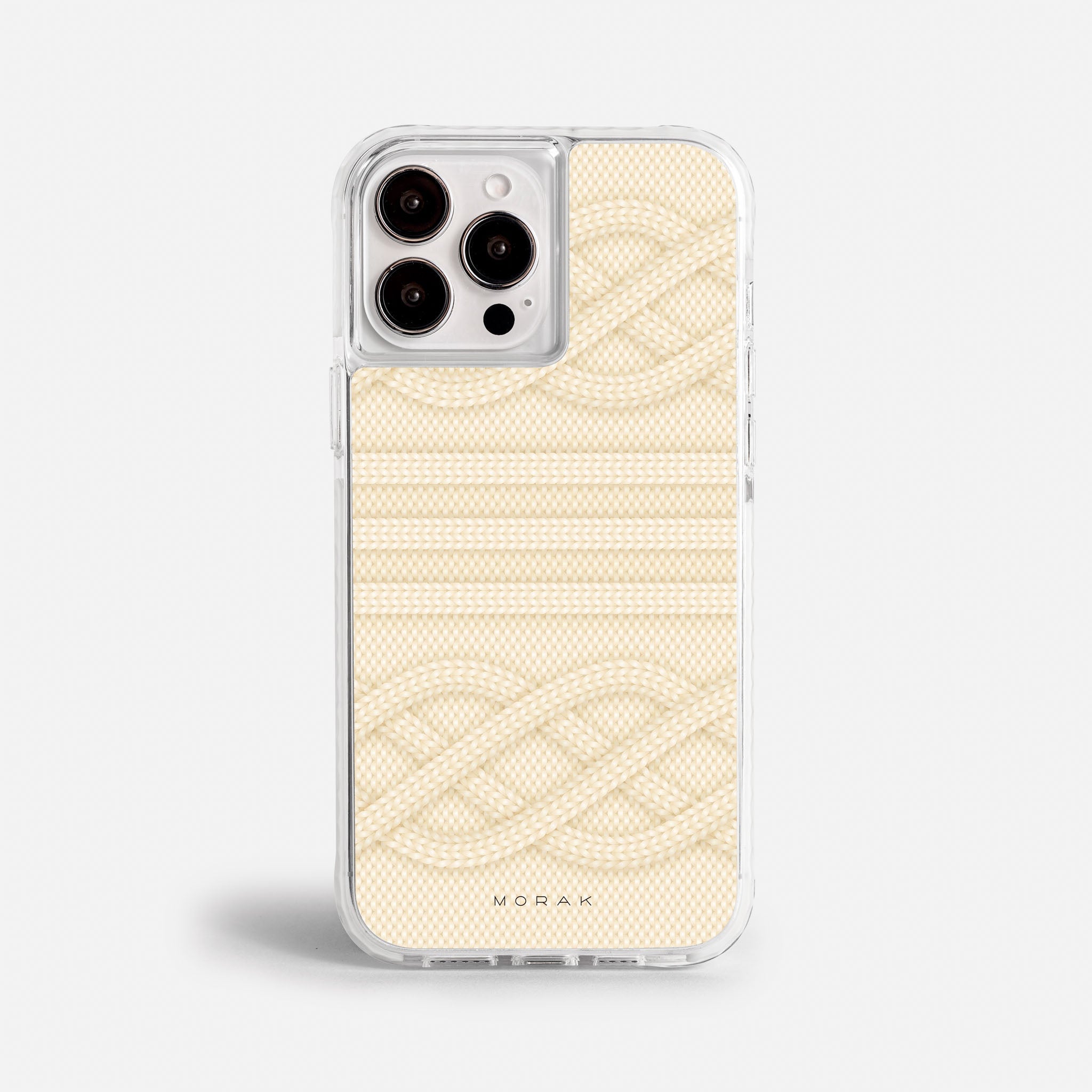 Case Nudos - Blanco Premium – Protección antigolpe | Diseño colombiano | Morak