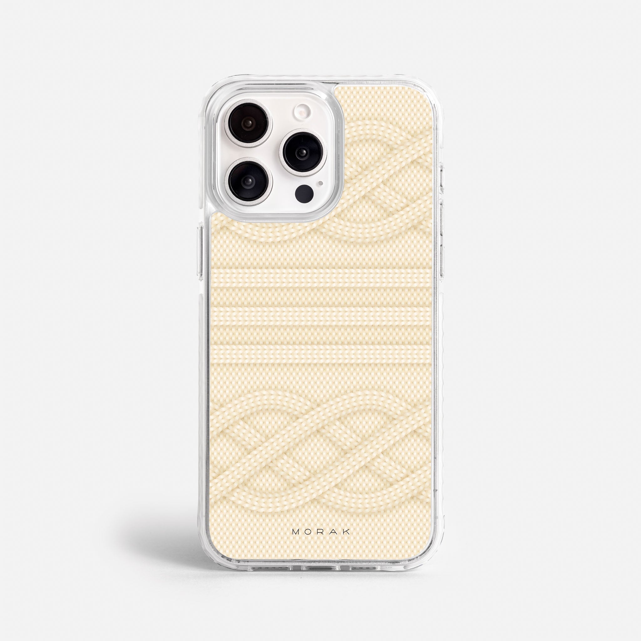 Case Nudos - Blanco Premium – Protección antigolpe | Diseño colombiano | Morak