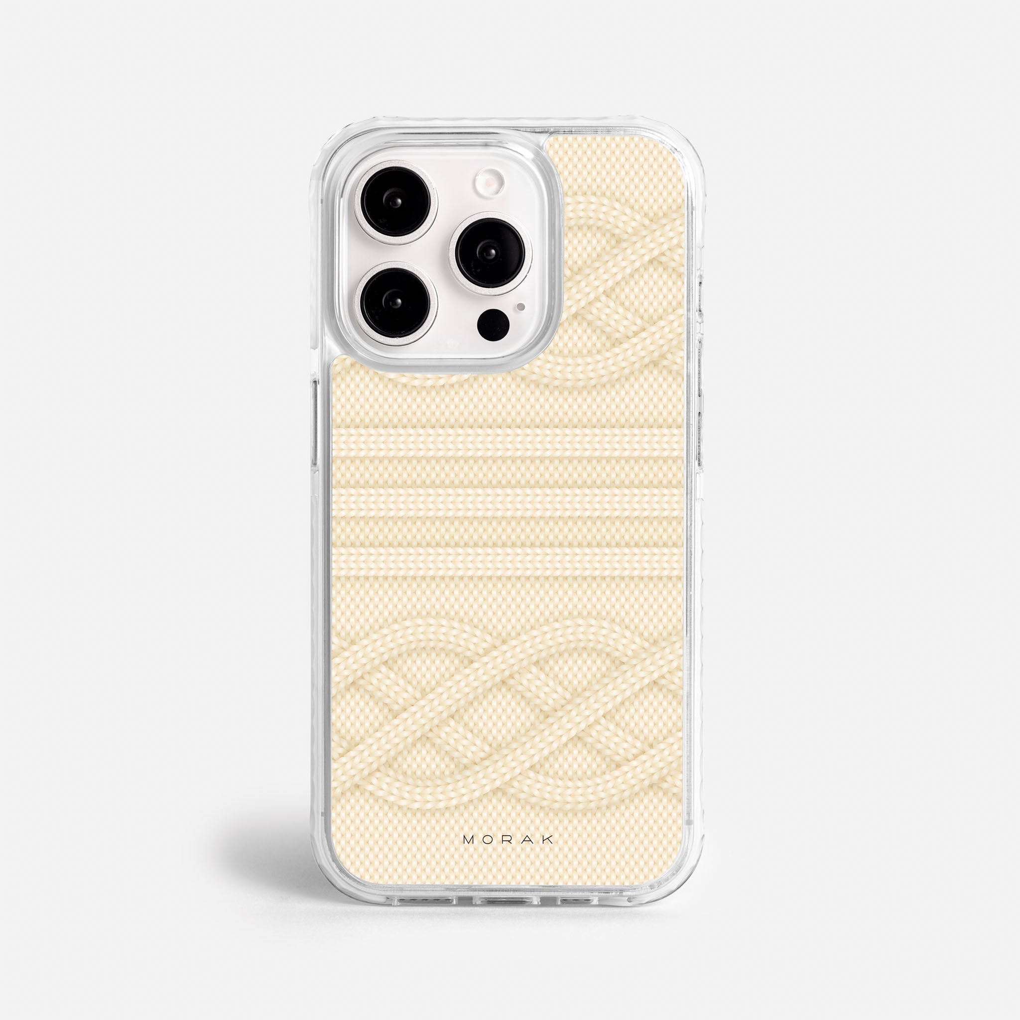 Case Nudos - Blanco Premium – Protección antigolpe | Diseño colombiano | Morak