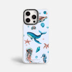 Case Funda Ocean Friends - Blanco Premium Para iPhone 17-12 Samsung S26-S22