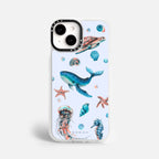 Case Funda Ocean Friends - Blanco Premium Para iPhone 17-12 Samsung S26-S22