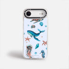 Case Funda Ocean Friends - Blanco Premium Para iPhone 17-12 Samsung S26-S22