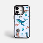 Case Funda Ocean Friends - Blanco Premium Para iPhone 17-12 Samsung S26-S22