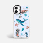 Case Funda Ocean Friends - Blanco Premium Para iPhone 17-12 Samsung S26-S22