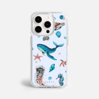 Case Funda Ocean Friends - Blanco Premium Para iPhone 17-12 Samsung S26-S22