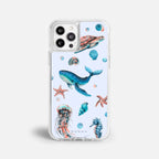 Case Funda Ocean Friends - Blanco Premium Para iPhone 17-12 Samsung S26-S22