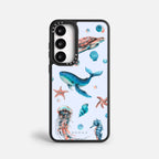 Case Funda Ocean Friends - Blanco Premium Para iPhone 17-12 Samsung S26-S22