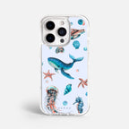 Case Funda Ocean Friends - Blanco Premium Para iPhone 17-12 Samsung S26-S22