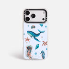 Case Funda Ocean Friends - Blanco Premium Para iPhone 17-12 Samsung S26-S22