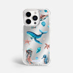 Case Funda Ocean Friends - Espejo Premium Para iPhone 17-12 Samsung S26-S22