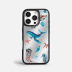 Case Funda Ocean Friends - Espejo Premium Para iPhone 17-12 Samsung S26-S22