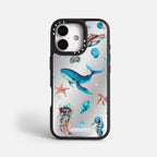 Case Funda Ocean Friends - Espejo Premium Para iPhone 17-12 Samsung S26-S22