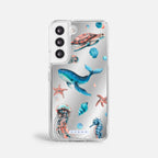 Case Funda Ocean Friends - Espejo Premium Para iPhone 17-12 Samsung S26-S22