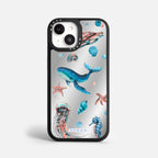 Case Funda Ocean Friends - Espejo Premium Para iPhone 17-12 Samsung S26-S22